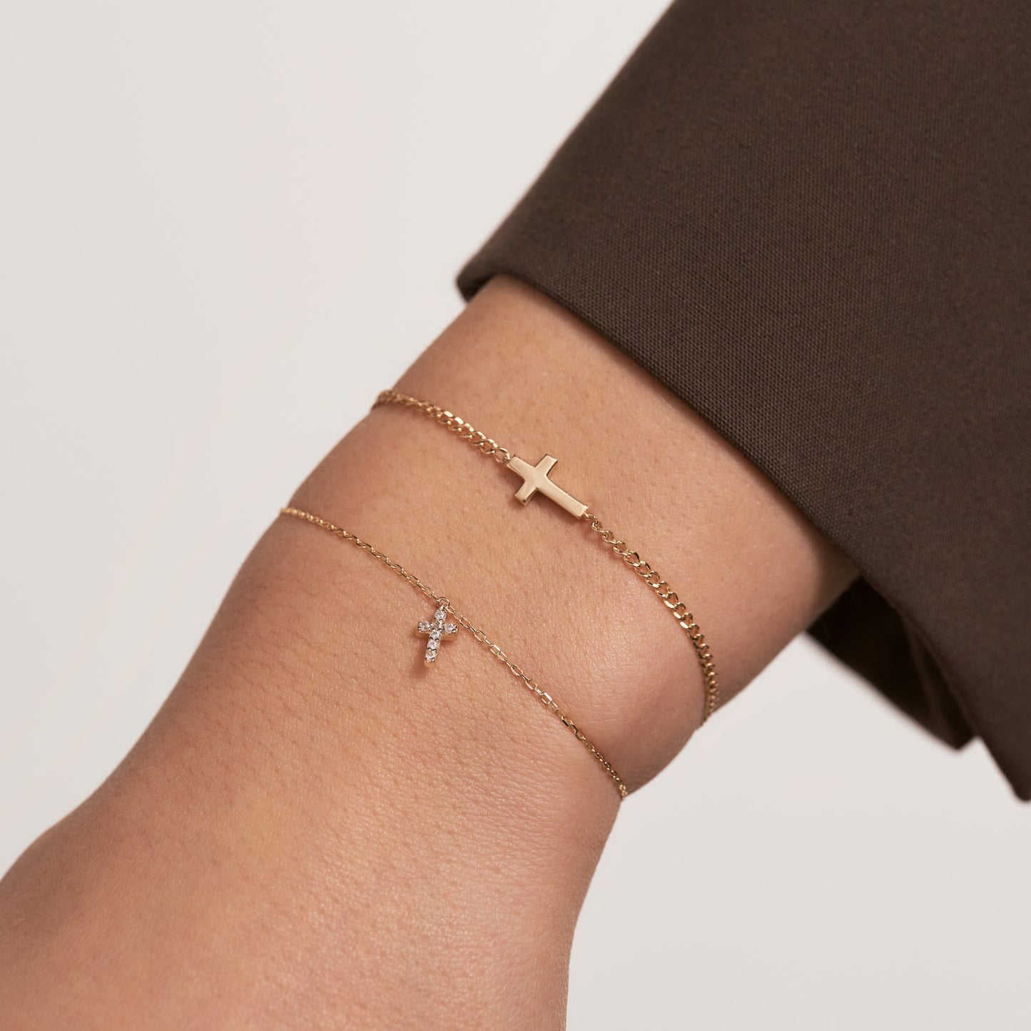 Celeste Cross Diamond Bracelet