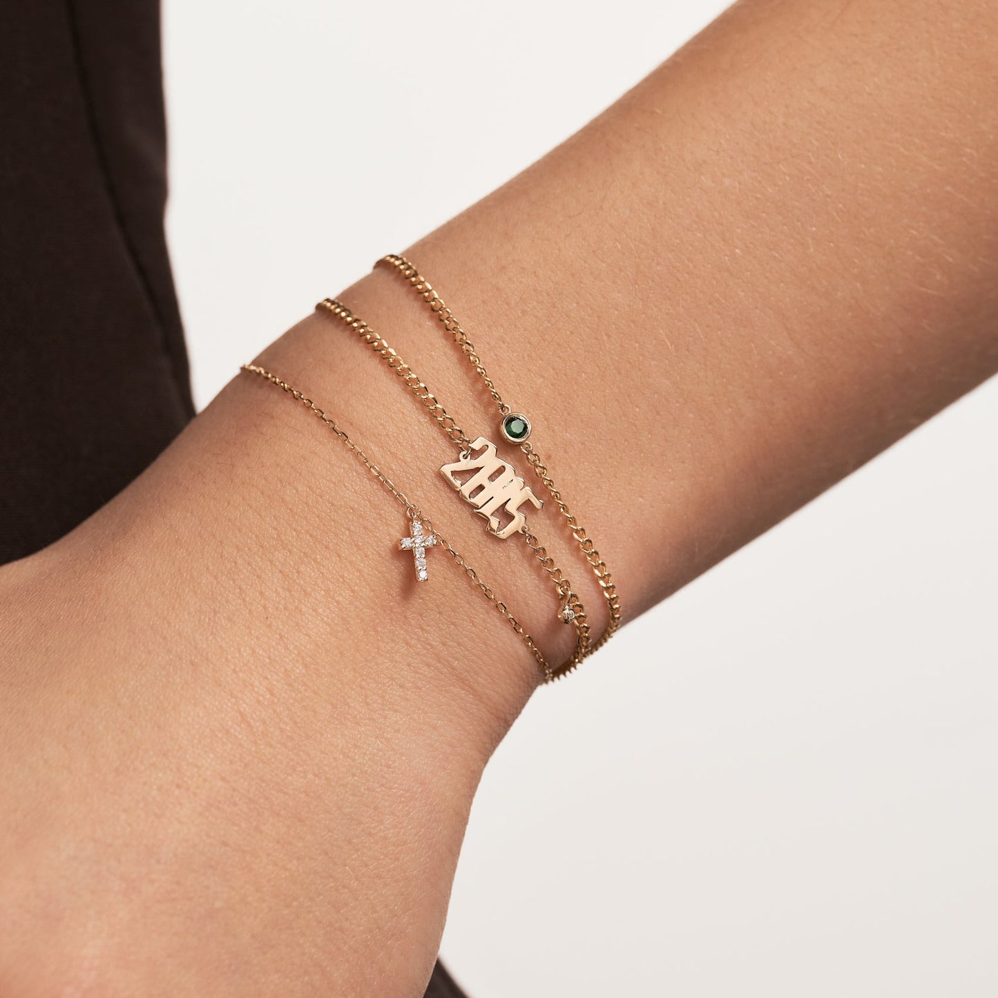 Celeste Cross Diamond Bracelet