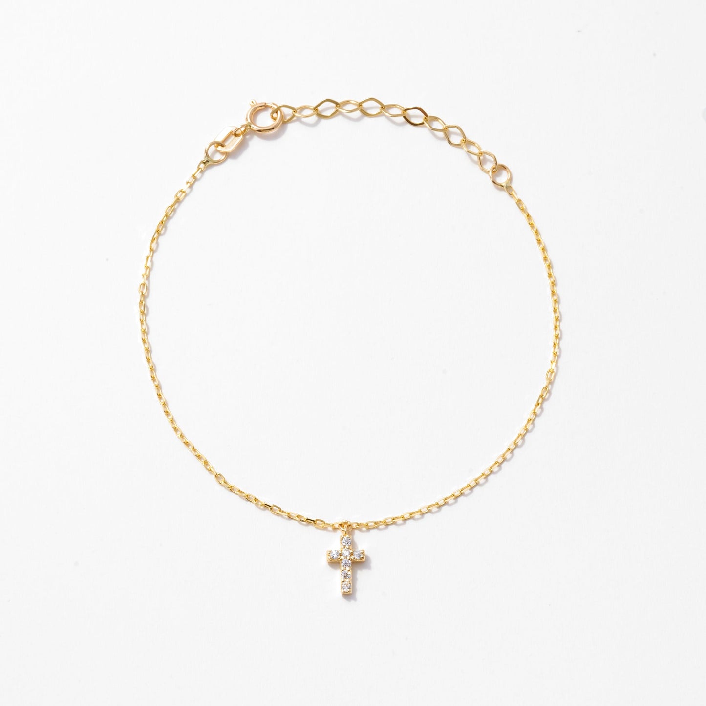 Celeste Cross Diamond Bracelet