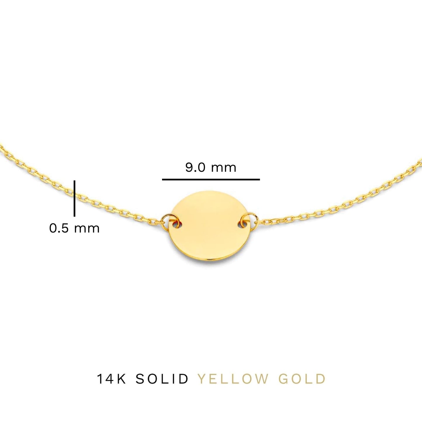 Golden Jeanne – Coin Detail Bracelet in 14K