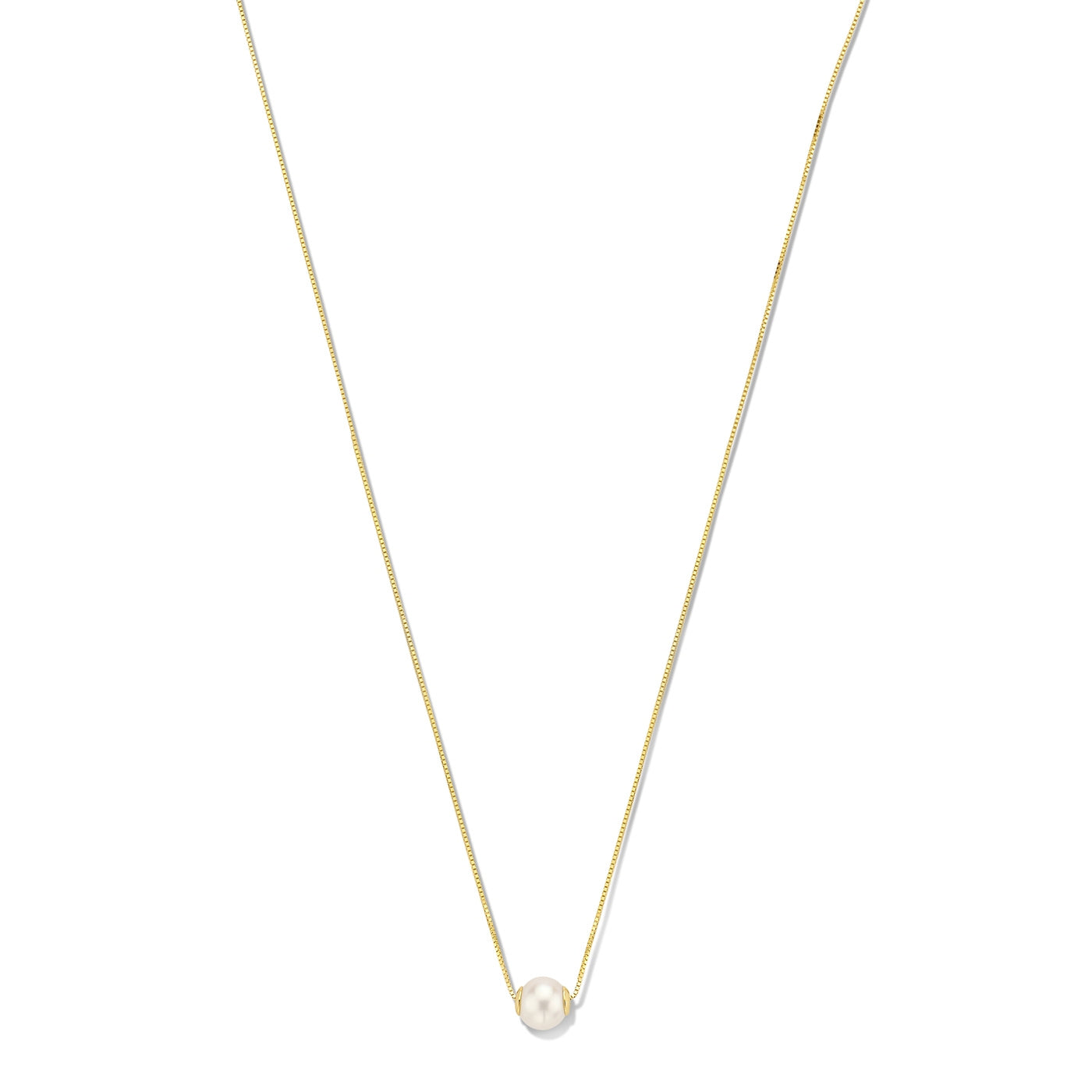 Belleville Pearl Drop – 14K Gold Luna Necklace