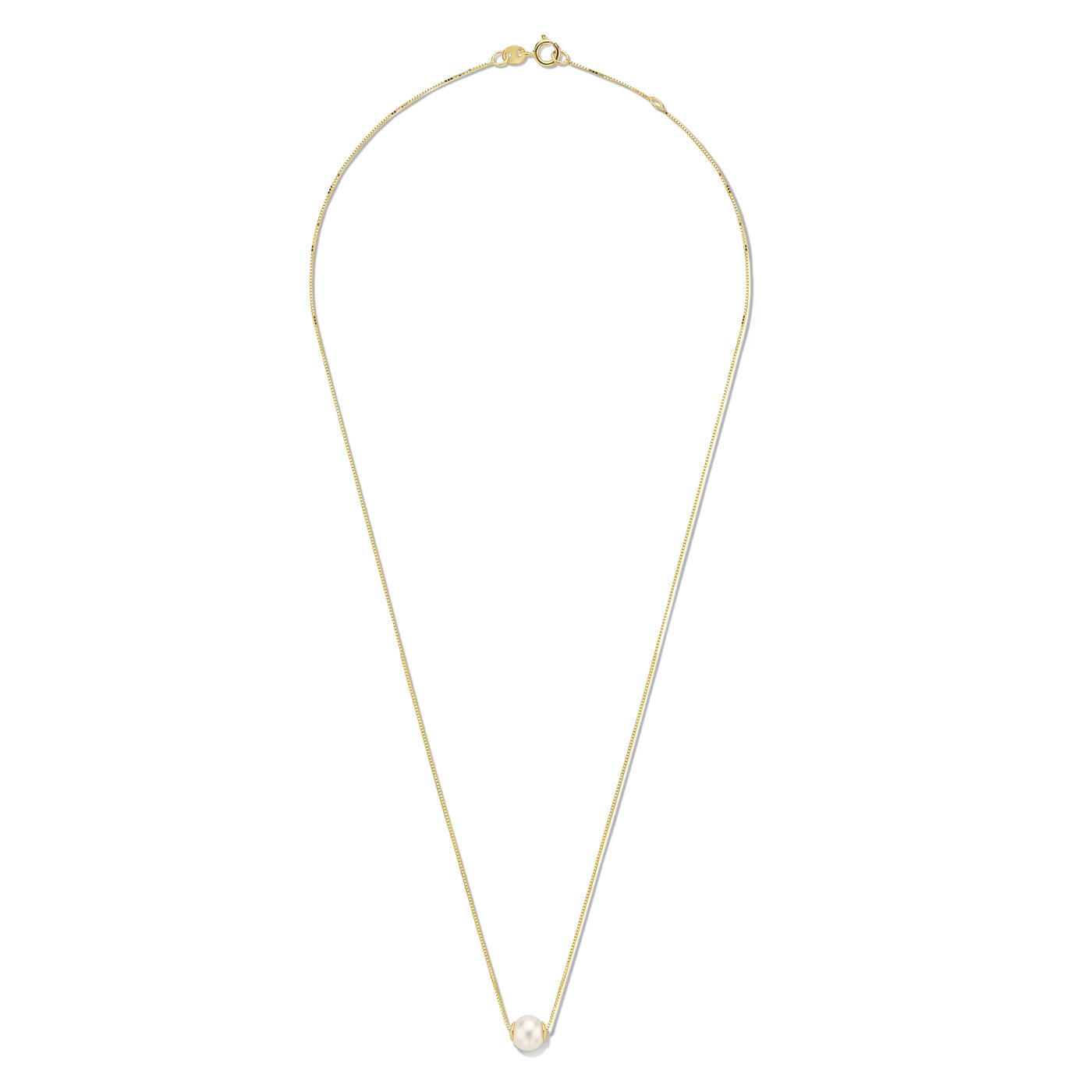 Belleville Pearl Drop – 14K Gold Luna Necklace