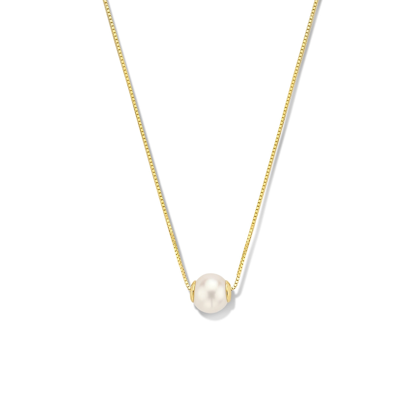 Belleville Pearl Drop – 14K Gold Luna Necklace