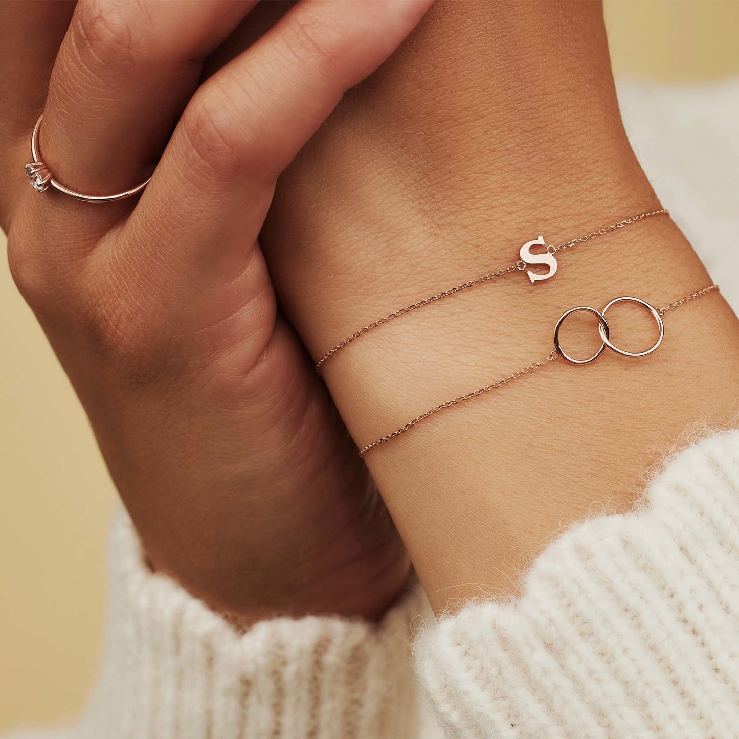 Loulou Grace Bracelet rose gold with circles