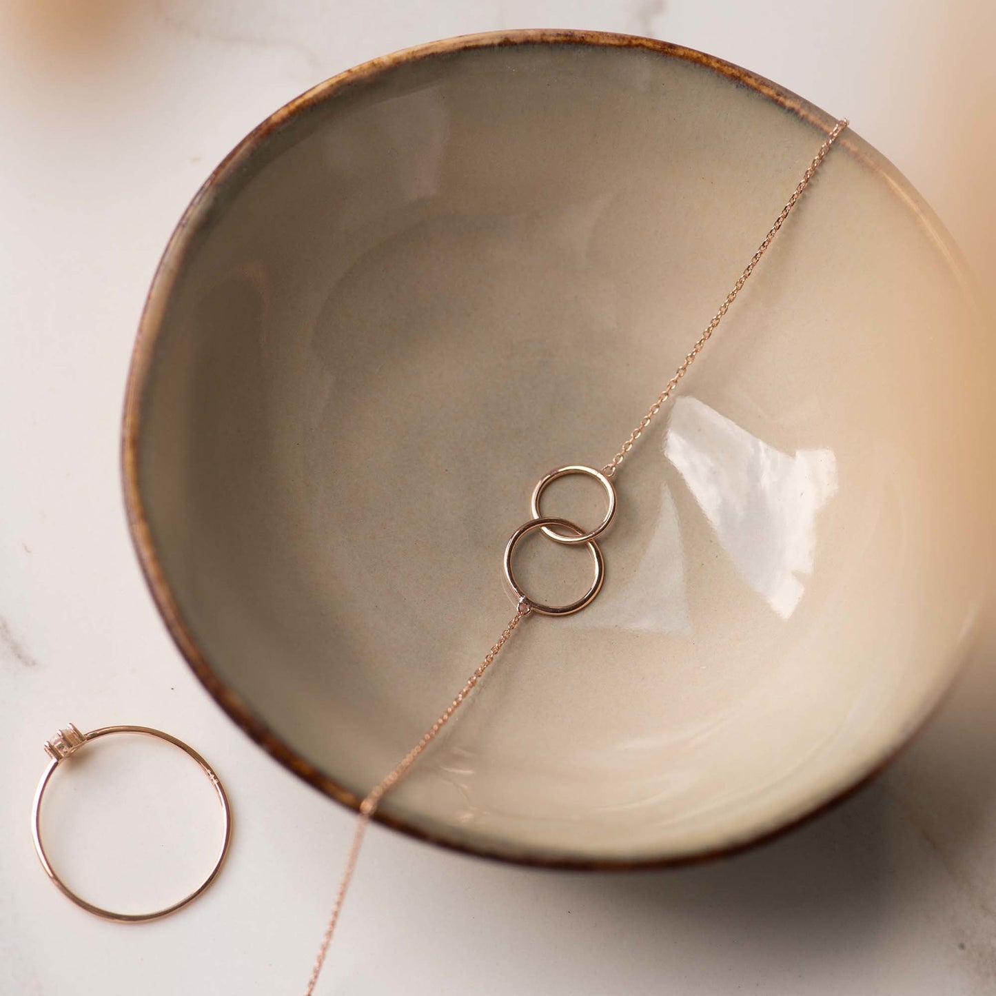 Loulou Grace Bracelet rose gold with circles