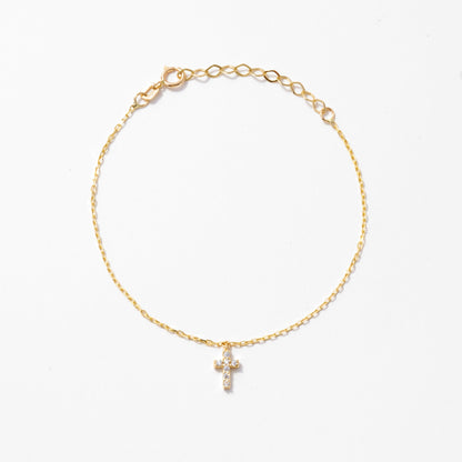 Celeste Cross Diamond Bracelet
