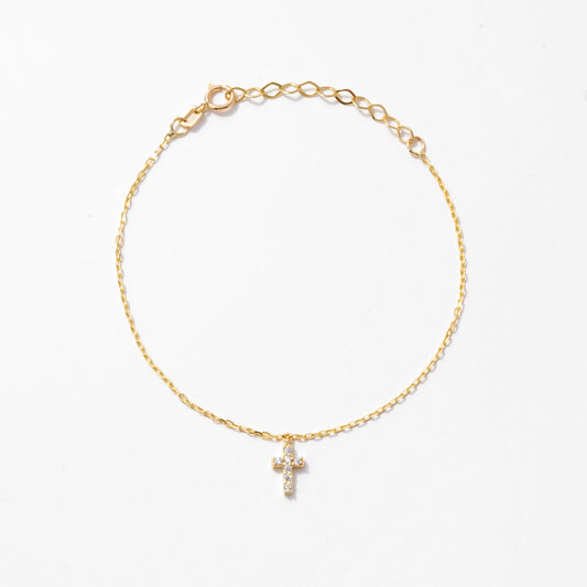 Celeste Cross Diamond Bracelet