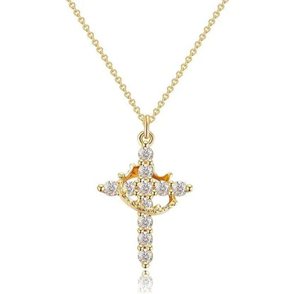 The Forever Cross & Crown Necklace