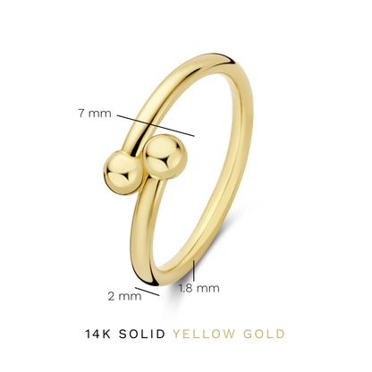Monceau Mirell 14 karat gold ring
