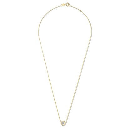 Rivoli Aélys 14k gold necklace with zirconia