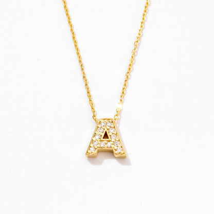 Diamond Letter Necklace