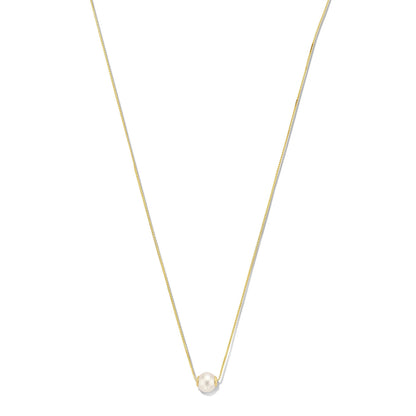 Belleville Pearl Drop – 14K Gold Luna Necklace