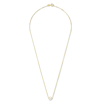 Belleville Pearl Drop – 14K Gold Luna Necklace