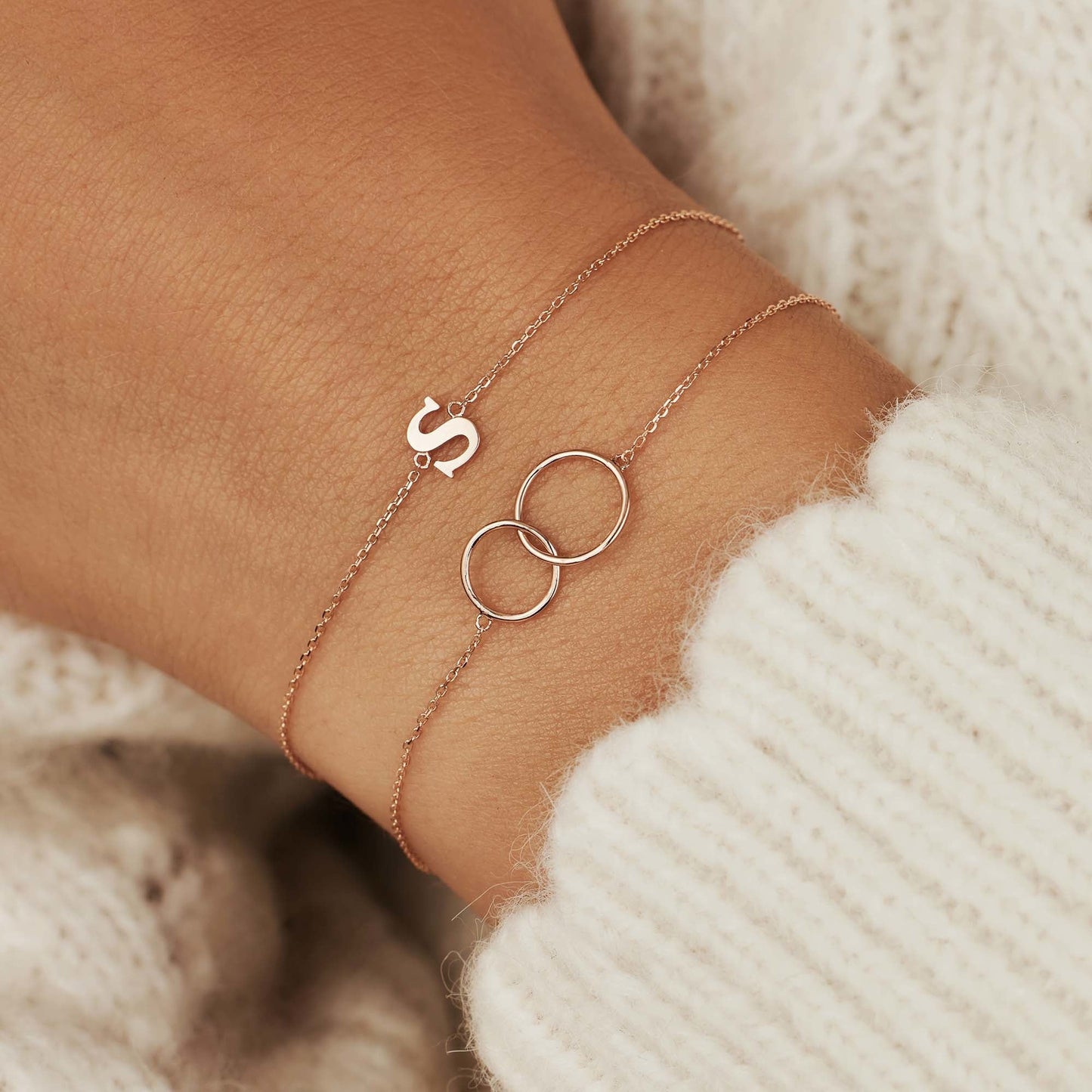 Loulou Grace Bracelet rose gold with circles
